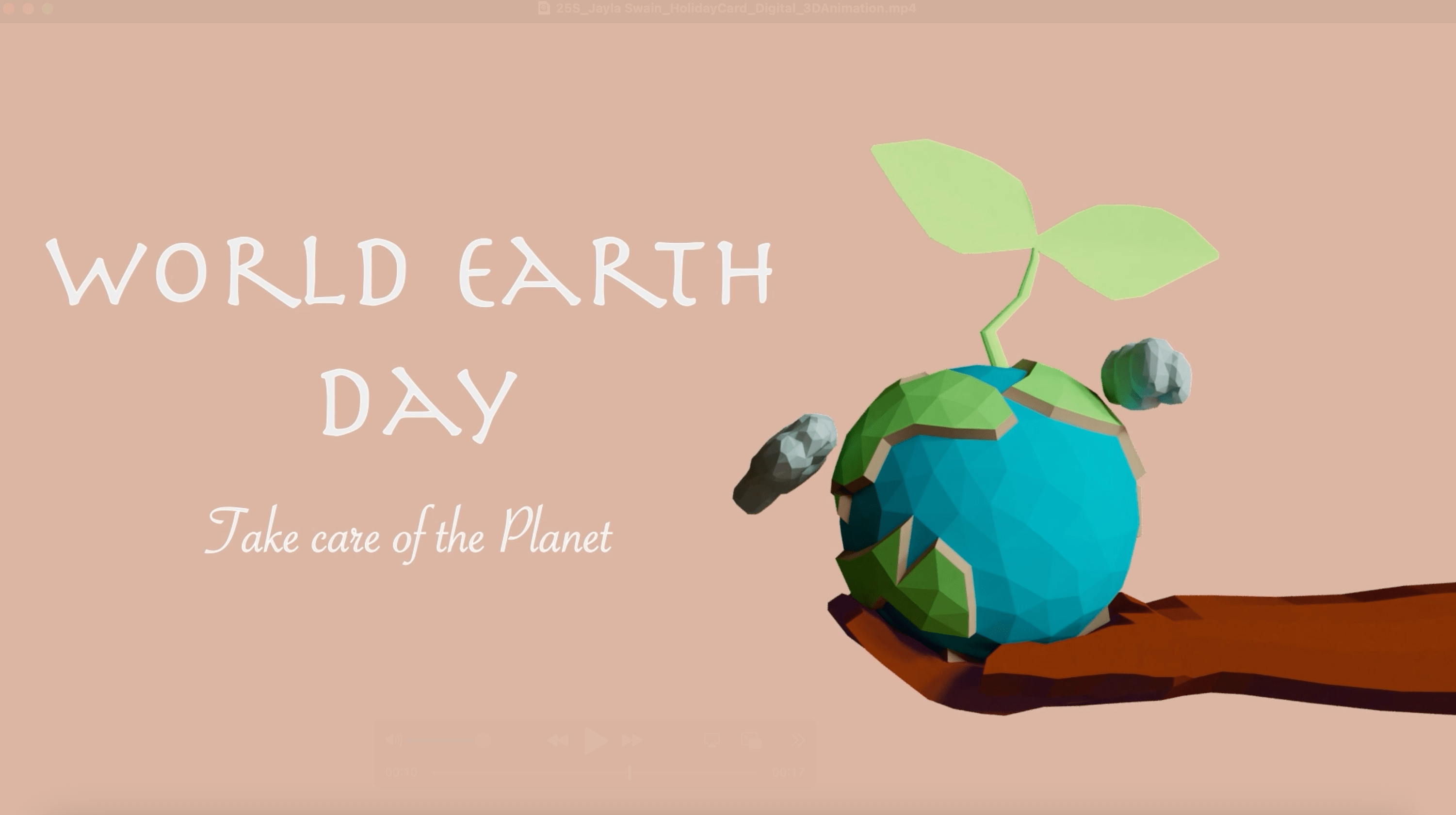 Earth Day 3D Animated Holiday Card by Jayla Swain / Earth Day 3D Animated Holiday Card by Jayla Swain