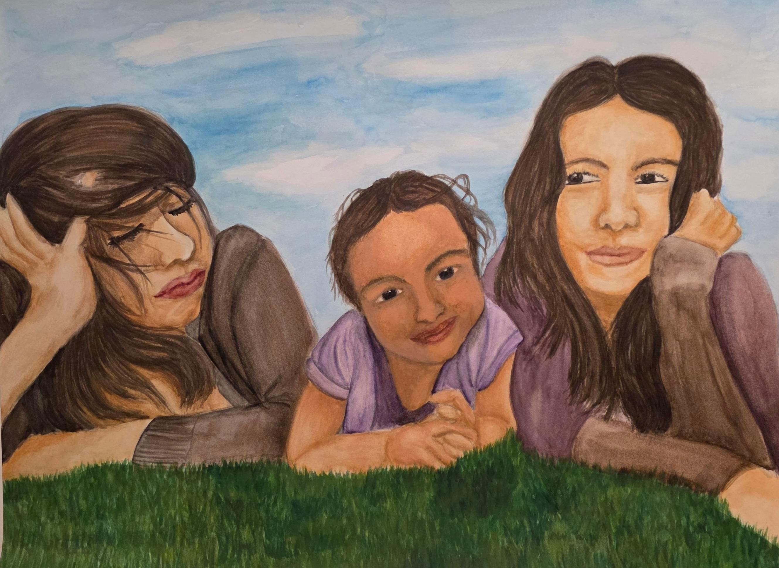  / "Familia" 18 x 24 Watercolor on paper