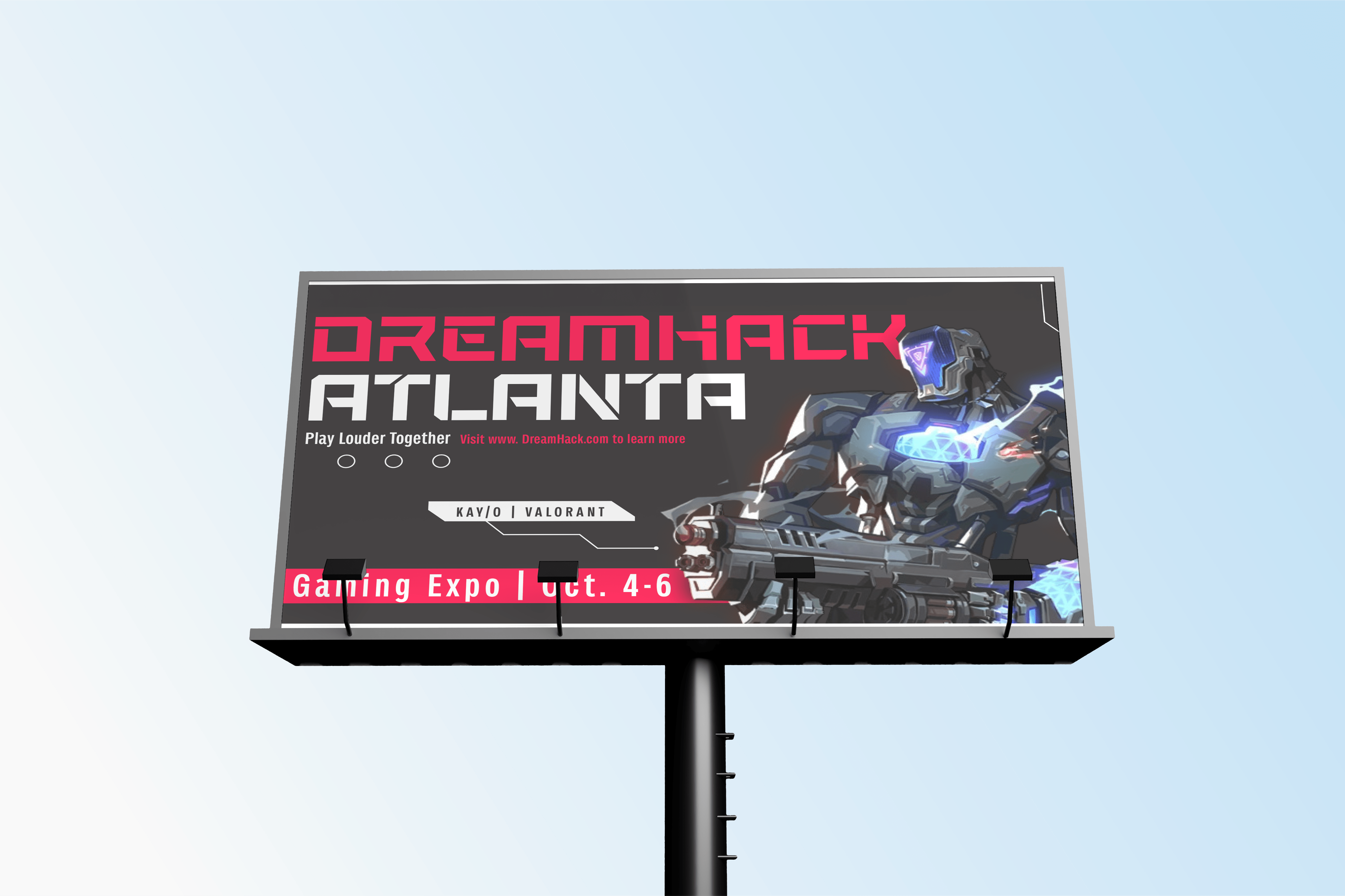  / A billboard variant for the DreamHack rebrand project. 