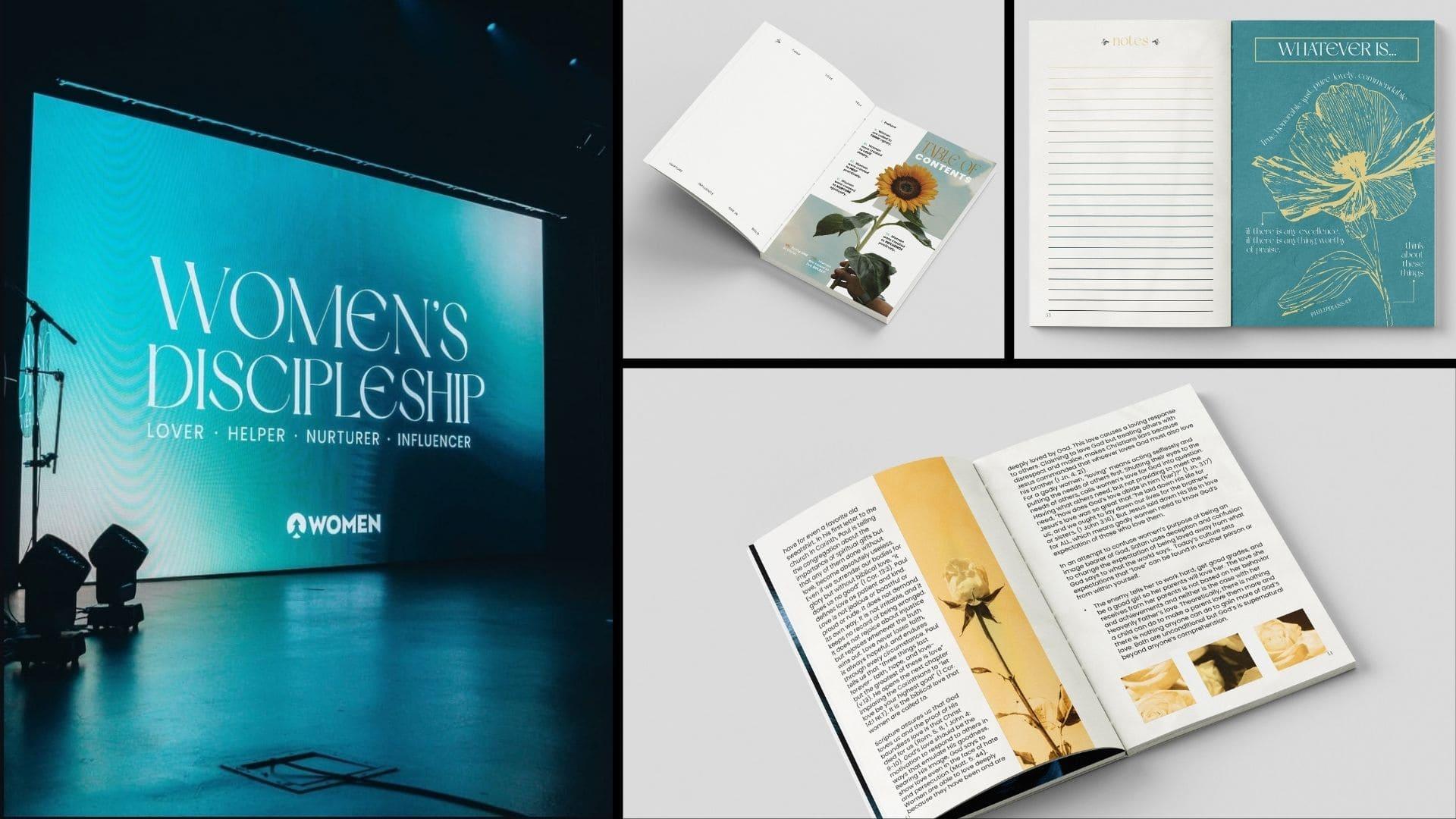  / Graphic and publication designs from the Women's Discipleship series at Crosspoint City Church 