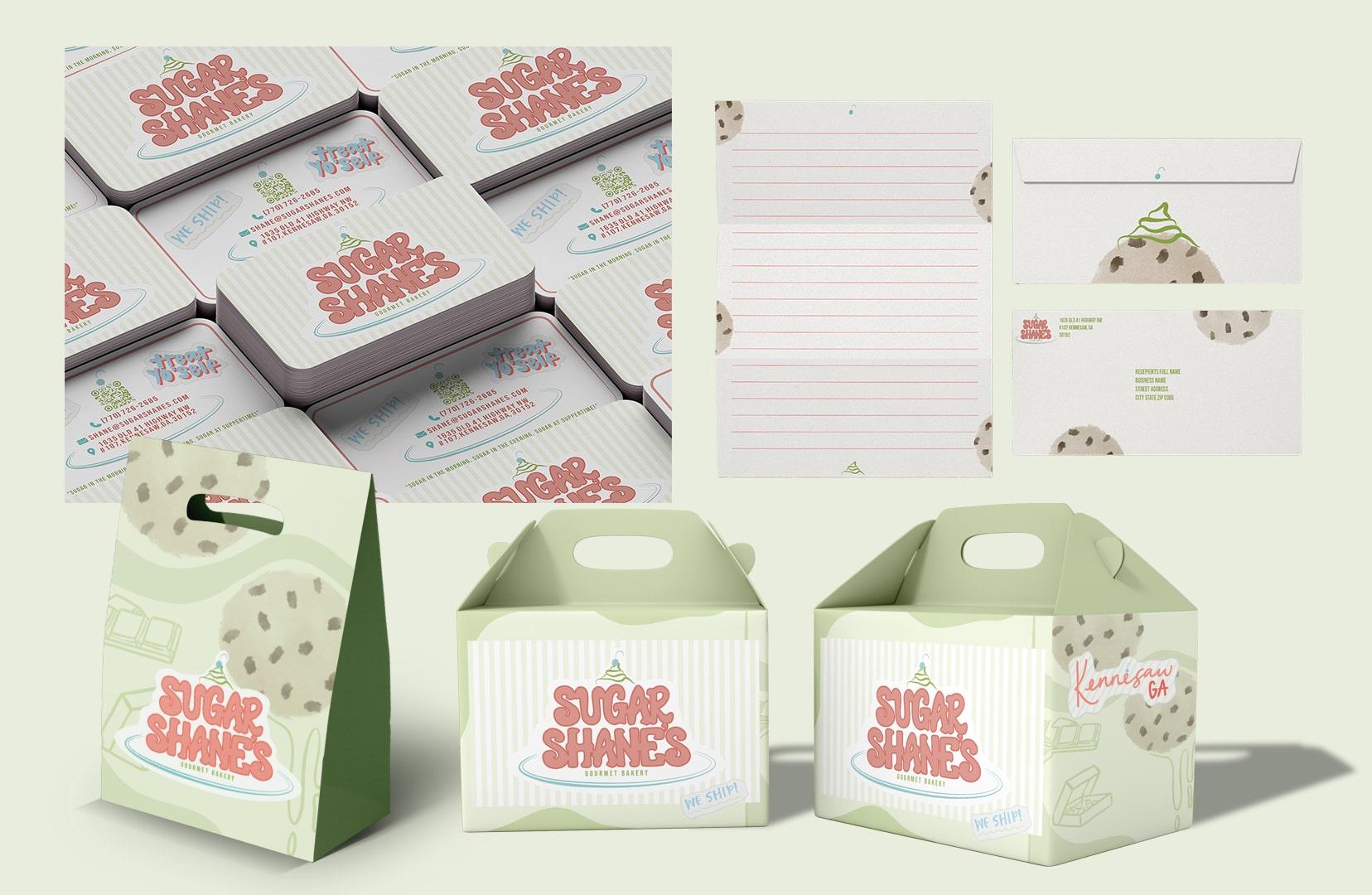  / Sugar Shanes Gourmet Bakery Redesign, Typography 2, 2025. I redesigned the brand identity for Sugar Shane’s Gourmet Bakery, using vibrant colors, playful typography, and a cohesive visual system to capture the bakery’s bold and indulgent personality. 