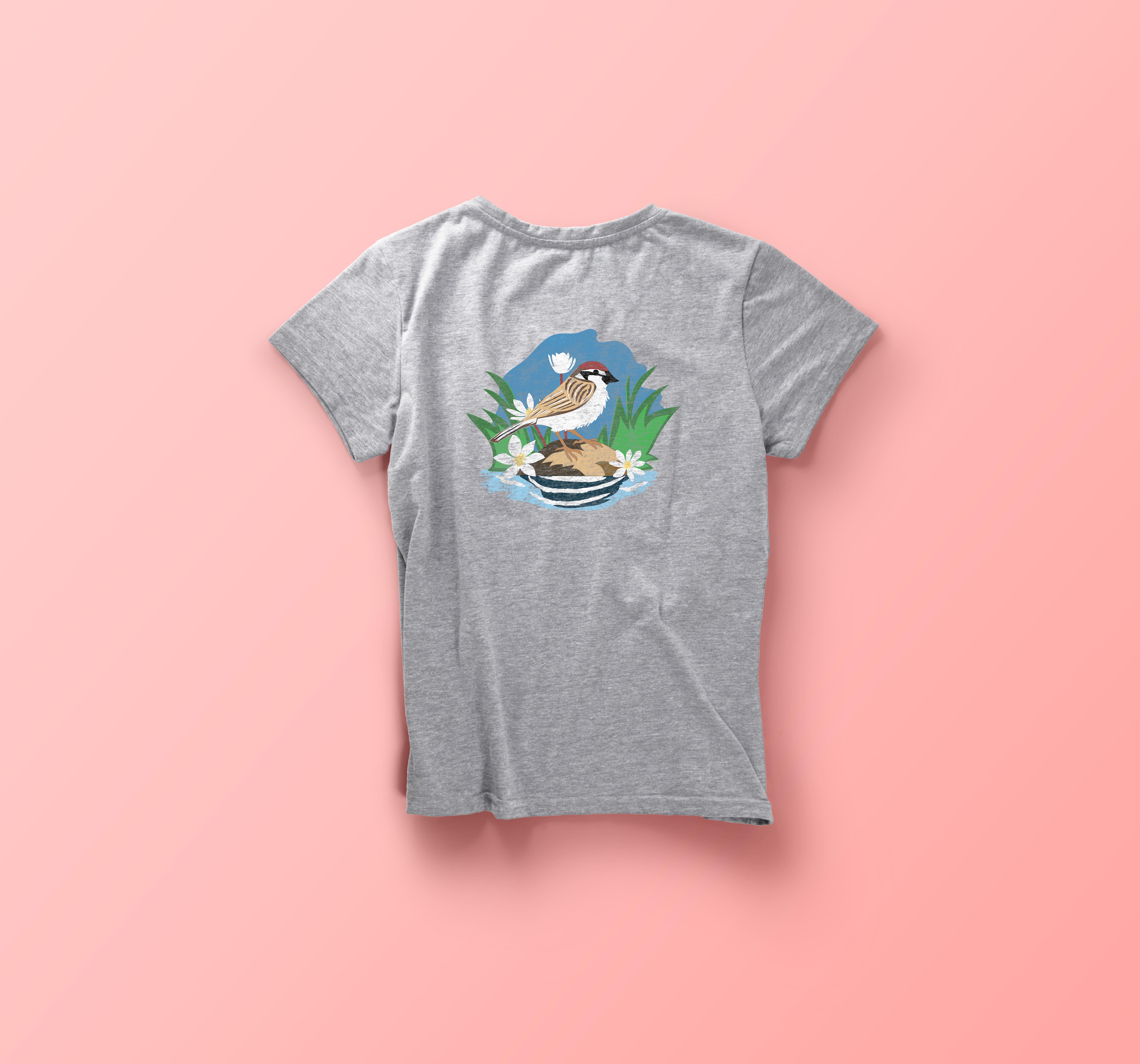  / A t-shirt design made in my Packaging Design class in 2025 for the Cobb County Watershed Program. 