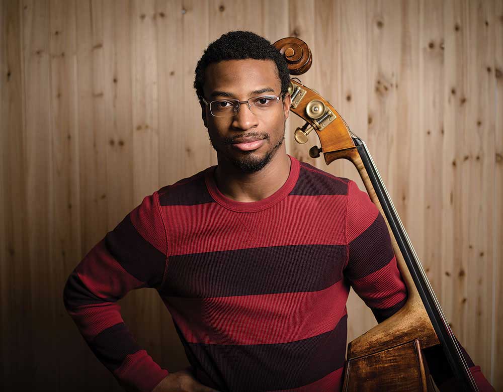 image of Xavier Foley with his double bass