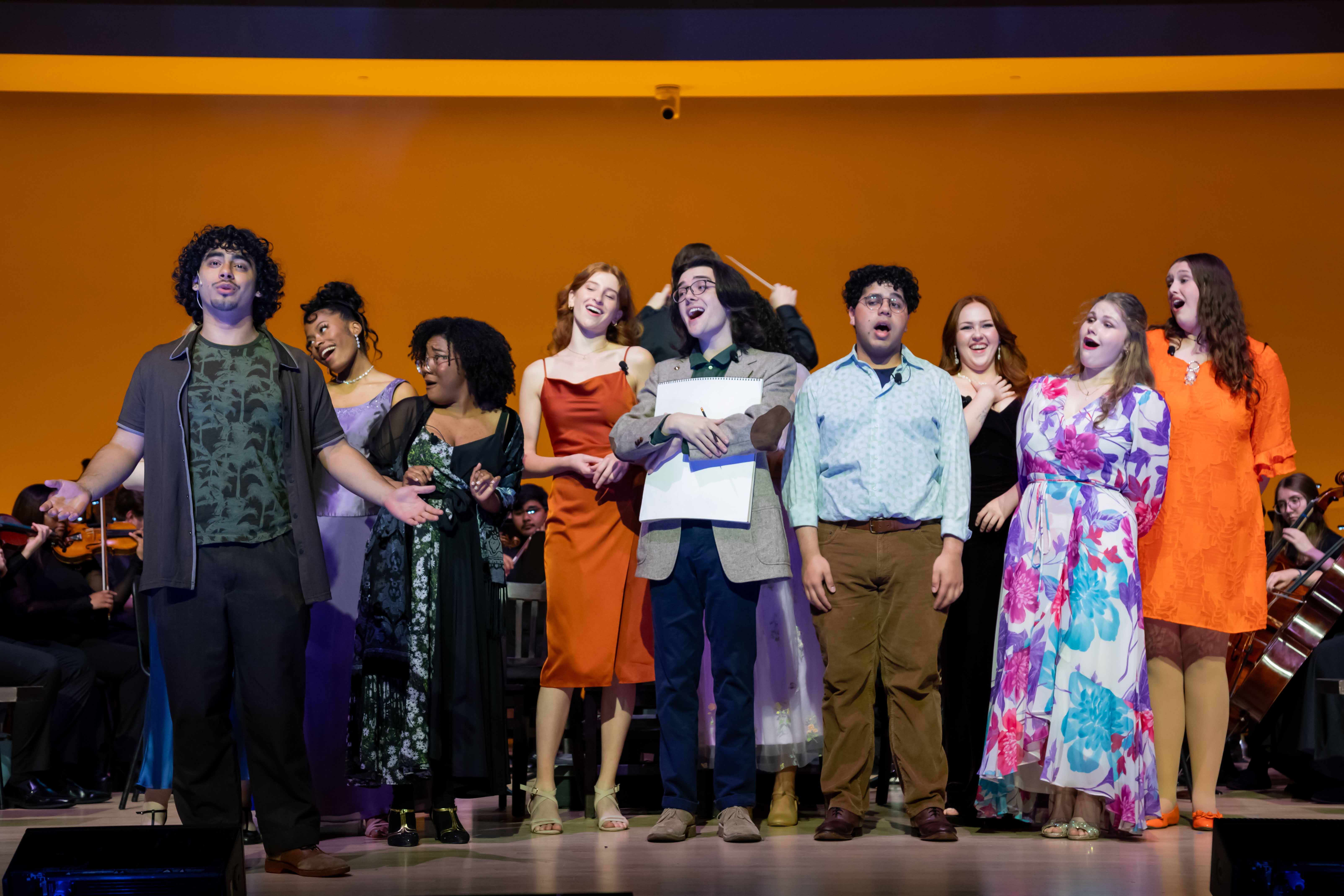 group of ksu students during theatre performance