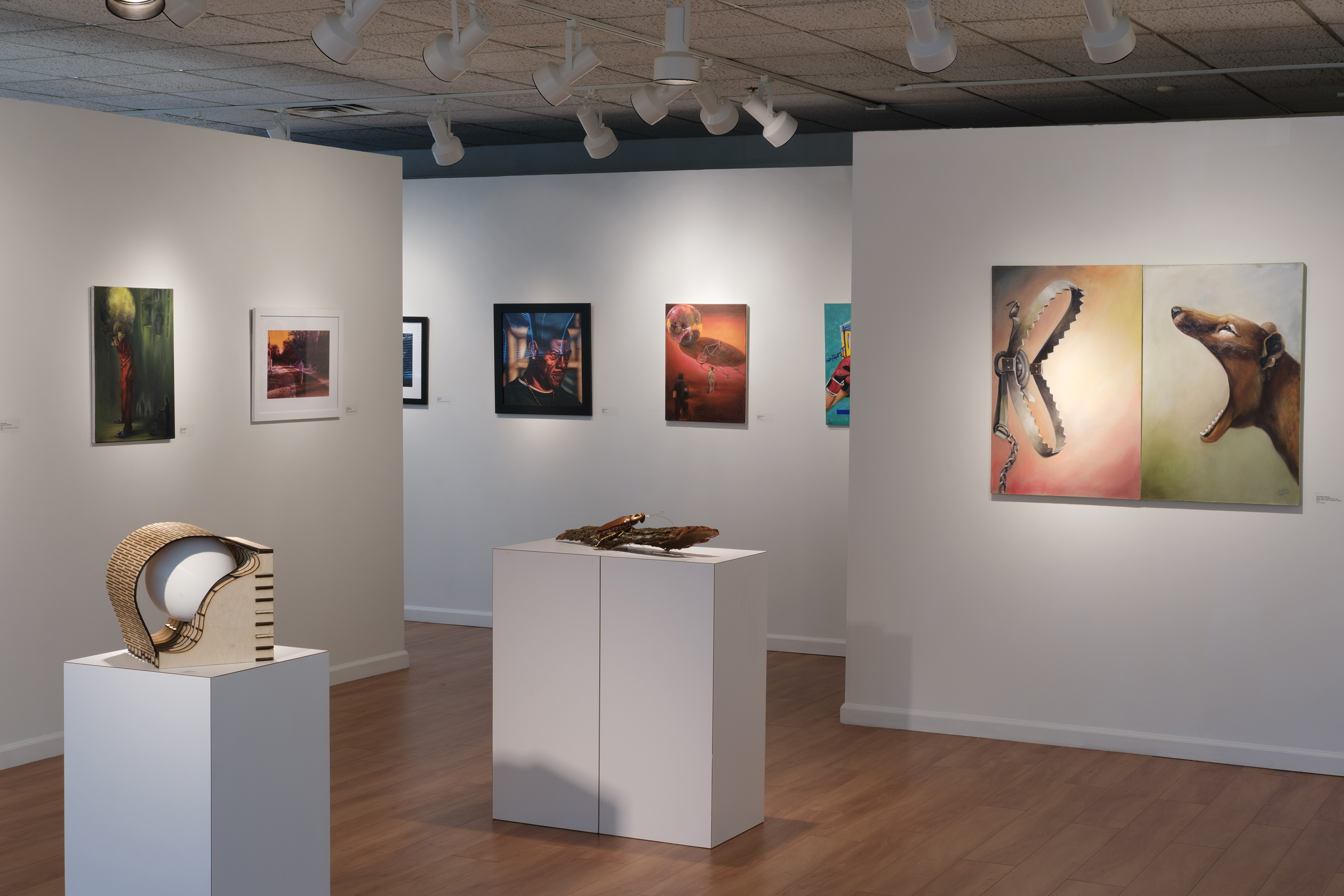 gallery with artwork