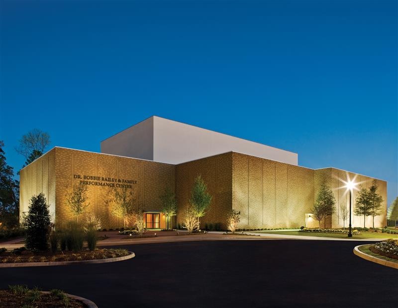 the exterior of the Bailey performance center