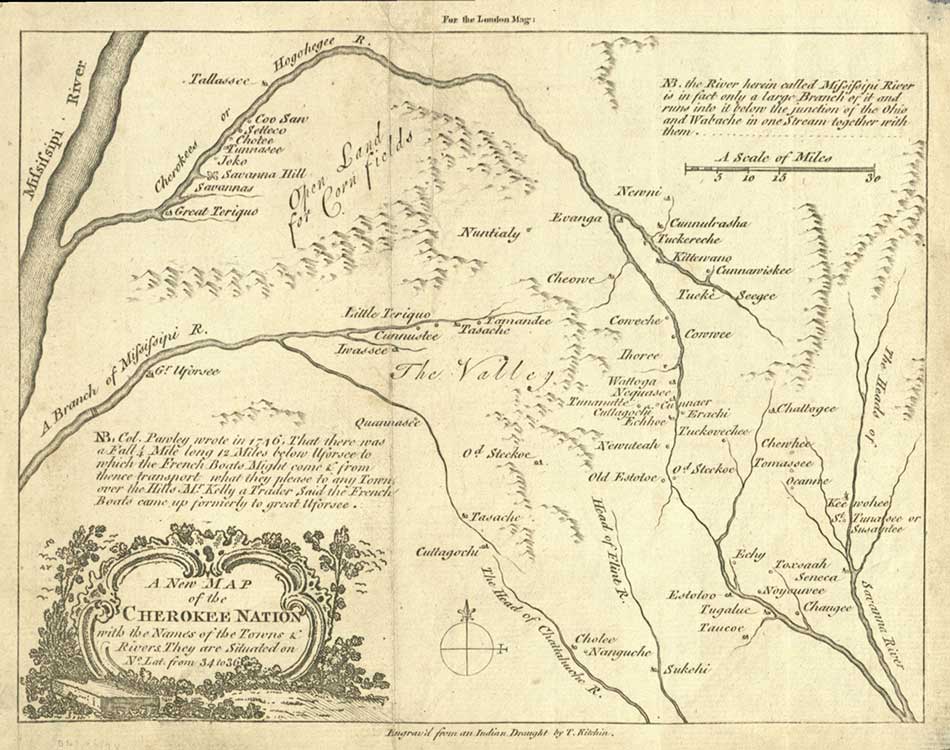 map of united states 1760