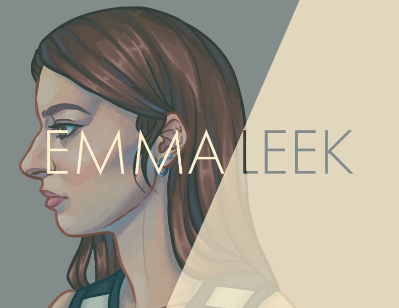 Painterly illustration of Emma's profile as personal branding