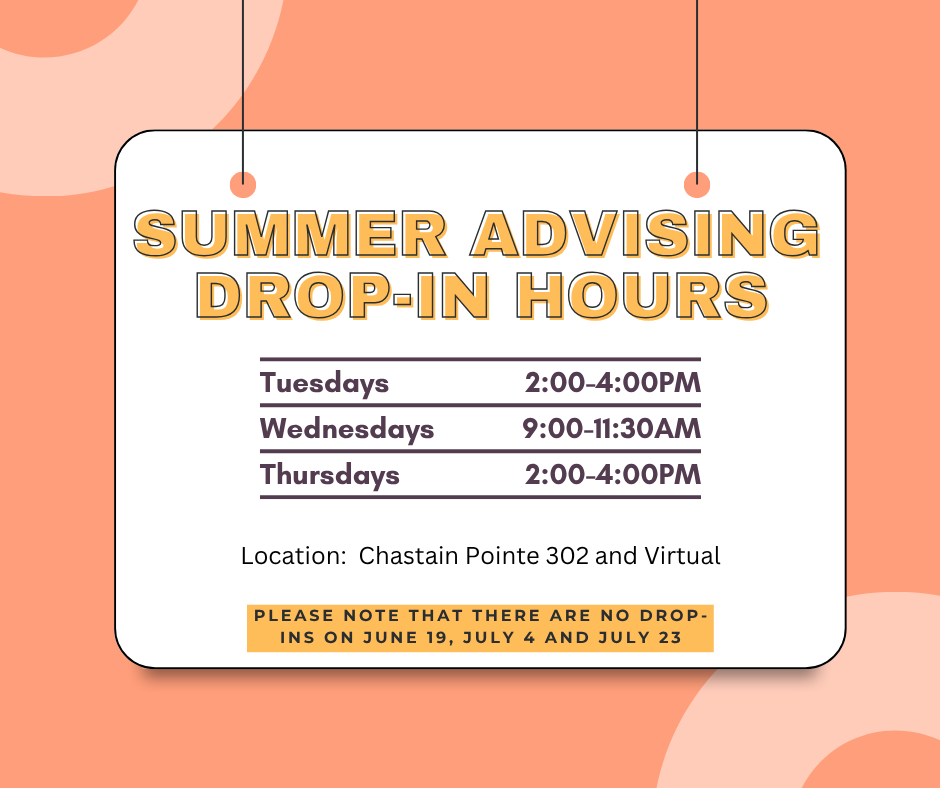 Advising Hours Summer 2025