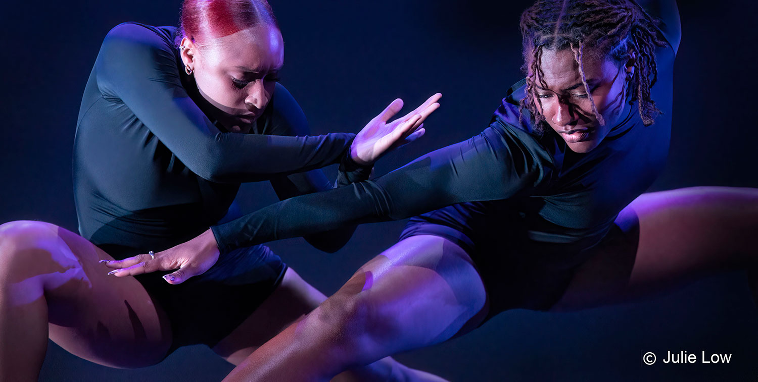 image of two female dancers on stage 