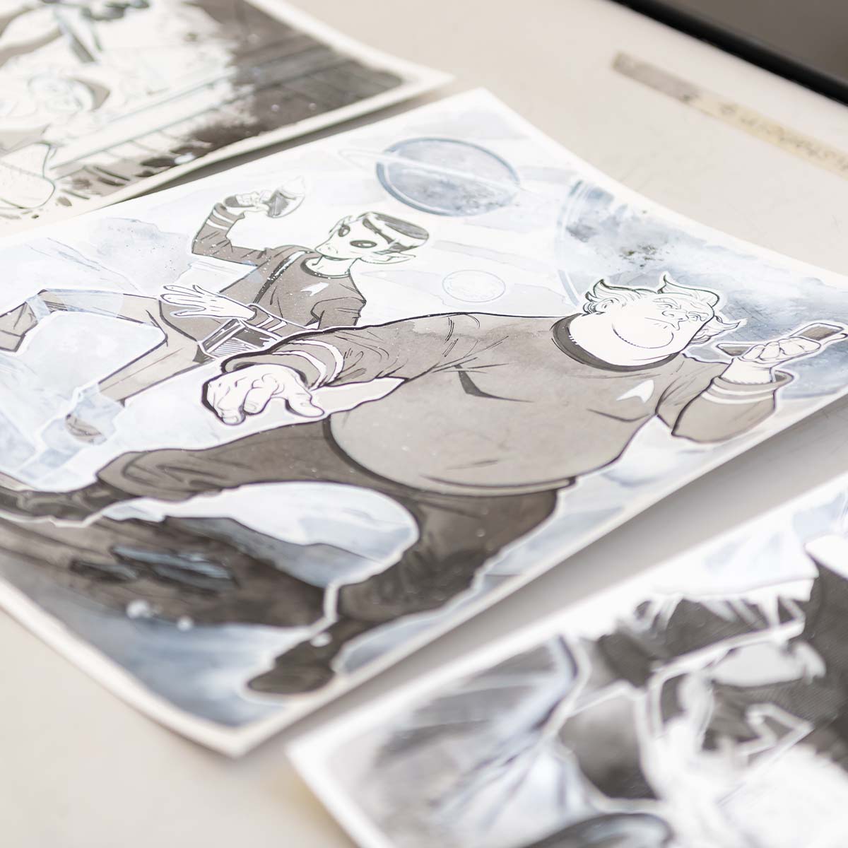 illustration of space characters