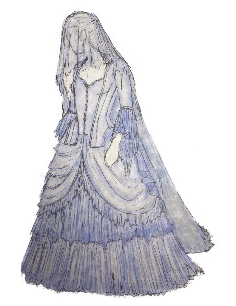 image of Victorian costume rendering