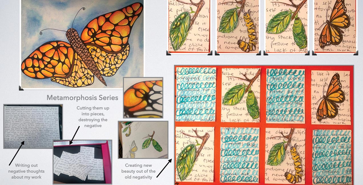metamorphosis using butterflies in art education