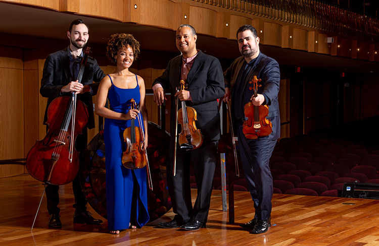 image of four musicians from harlem quartet