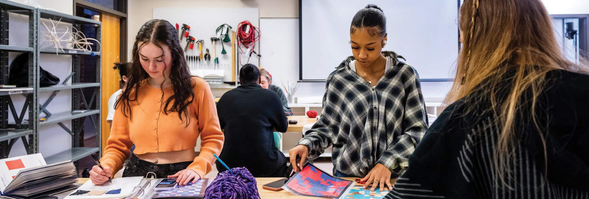 image of students working