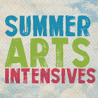 summer arts intensives logo in bright colors