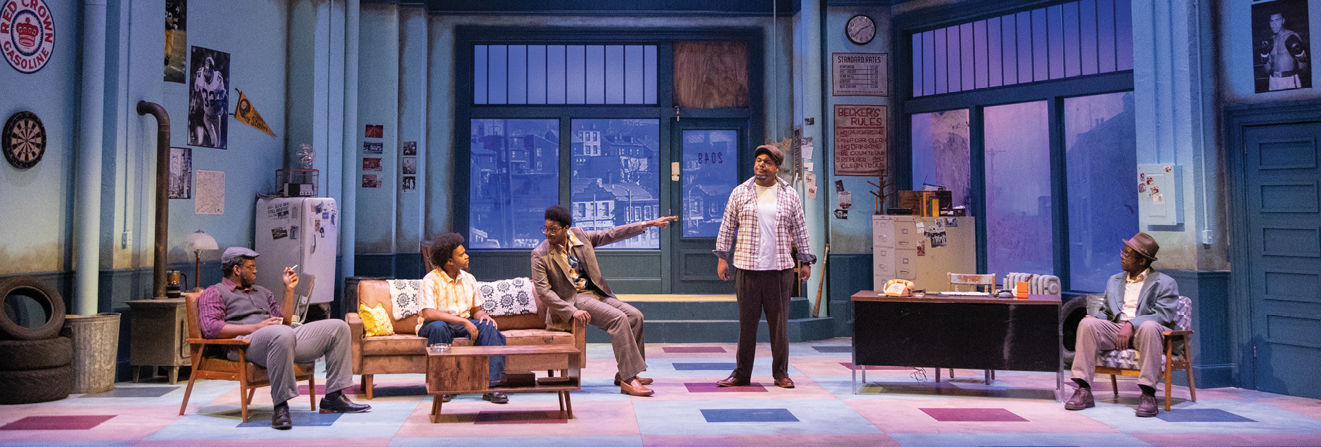 Image of students in KSU production of Jitney