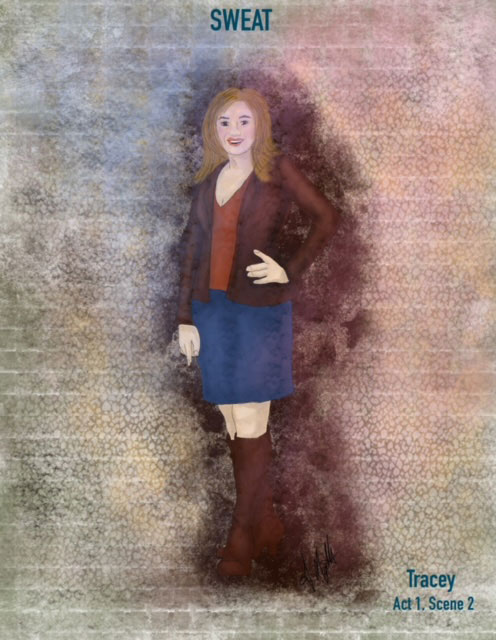 costume sketch of tracey (2000) 