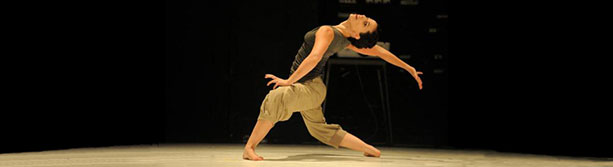dancer, Ella Ben-Aharon, on stage