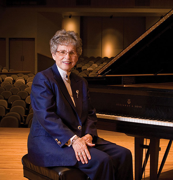 Dr. Bobbie Bailey at piano