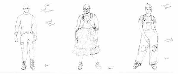 costume sketches