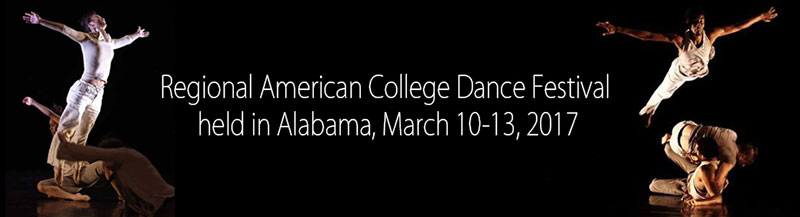 regional american college dance festival banner