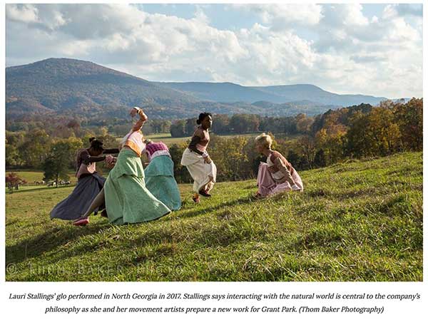 Dancers in a field