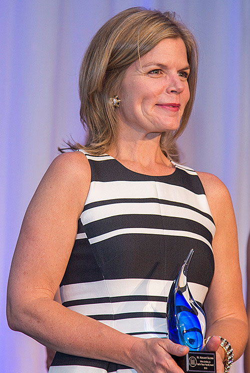 Margaret Baldwin with award