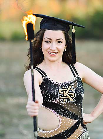 featured twirler Marielle Matthews