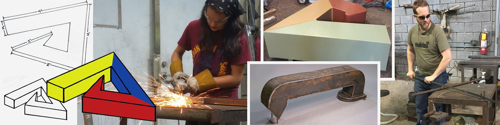 students work on bench project 