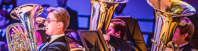 ksu students playing tubas