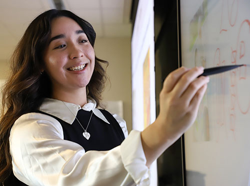 Betsy Barron  an elementary education major at Kennesaw State University