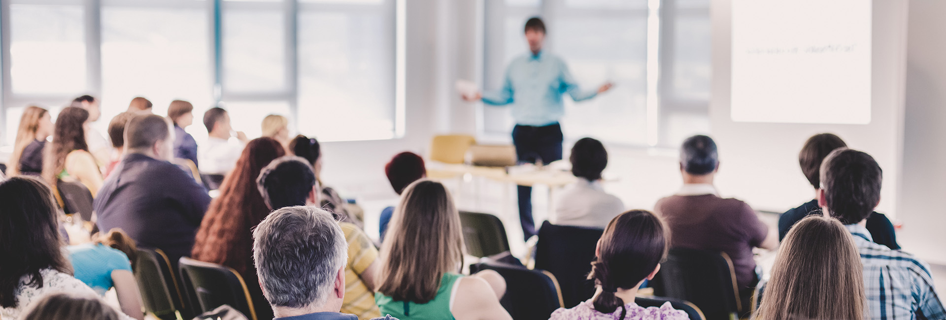 classroom of adults