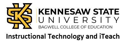 Kennesaw State University Instructional Technology and iTeach logo