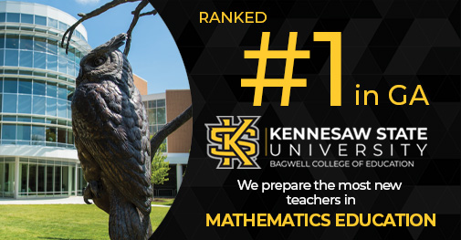 Ranked #1 in GA in Mathematics Education