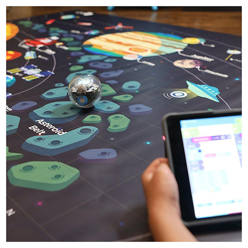 sphero ball on a mat.