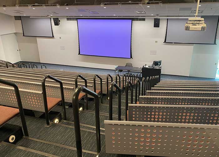 Design 2 Auditorium / The Design Two auditorium is a 3,000 square-foot, tiered seating venue 