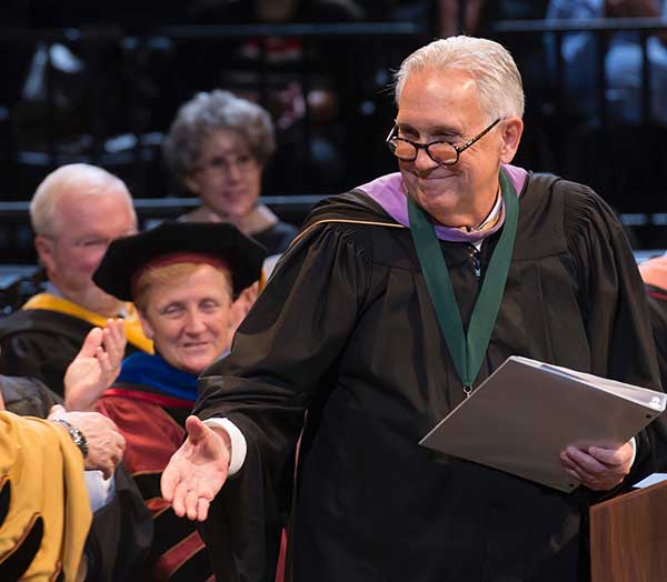 photo of dean cole accepting award