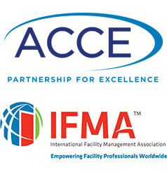 American Council of Construction Education (ACCE) logo and the International Facility Management Association (IFMA) logo