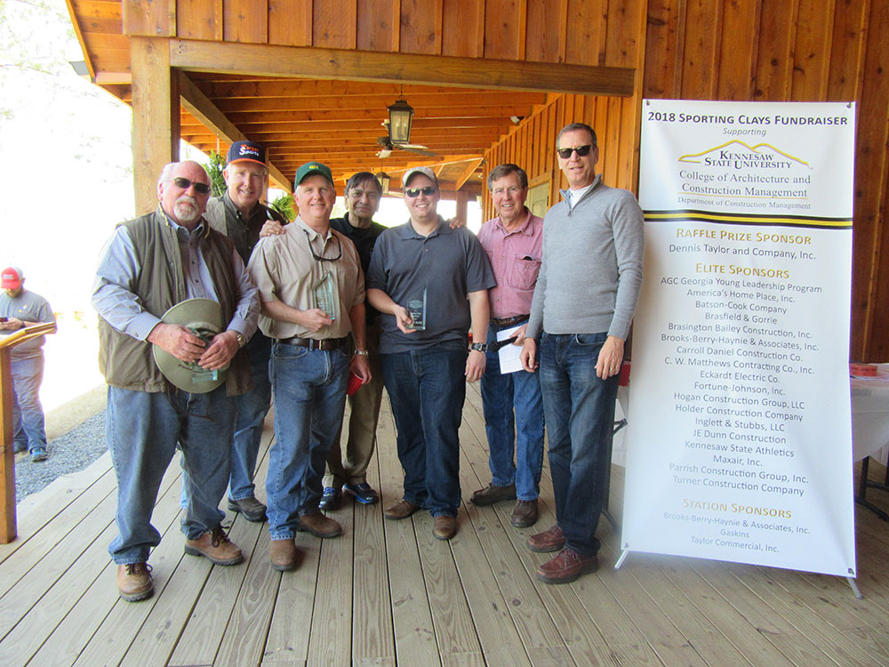 photo of group at skeet shoot