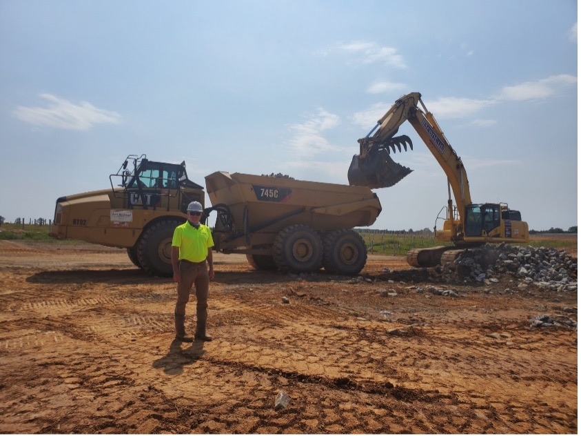 photo of brent scarbrough on job site