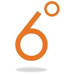 6 degrees logo