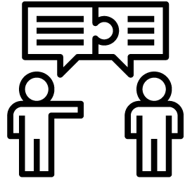 human dialogue puzzle piece 