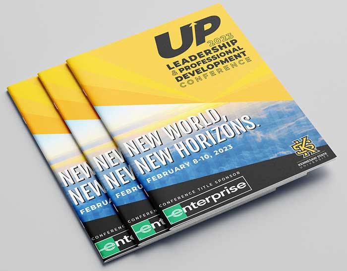 up leadership program cover graphics