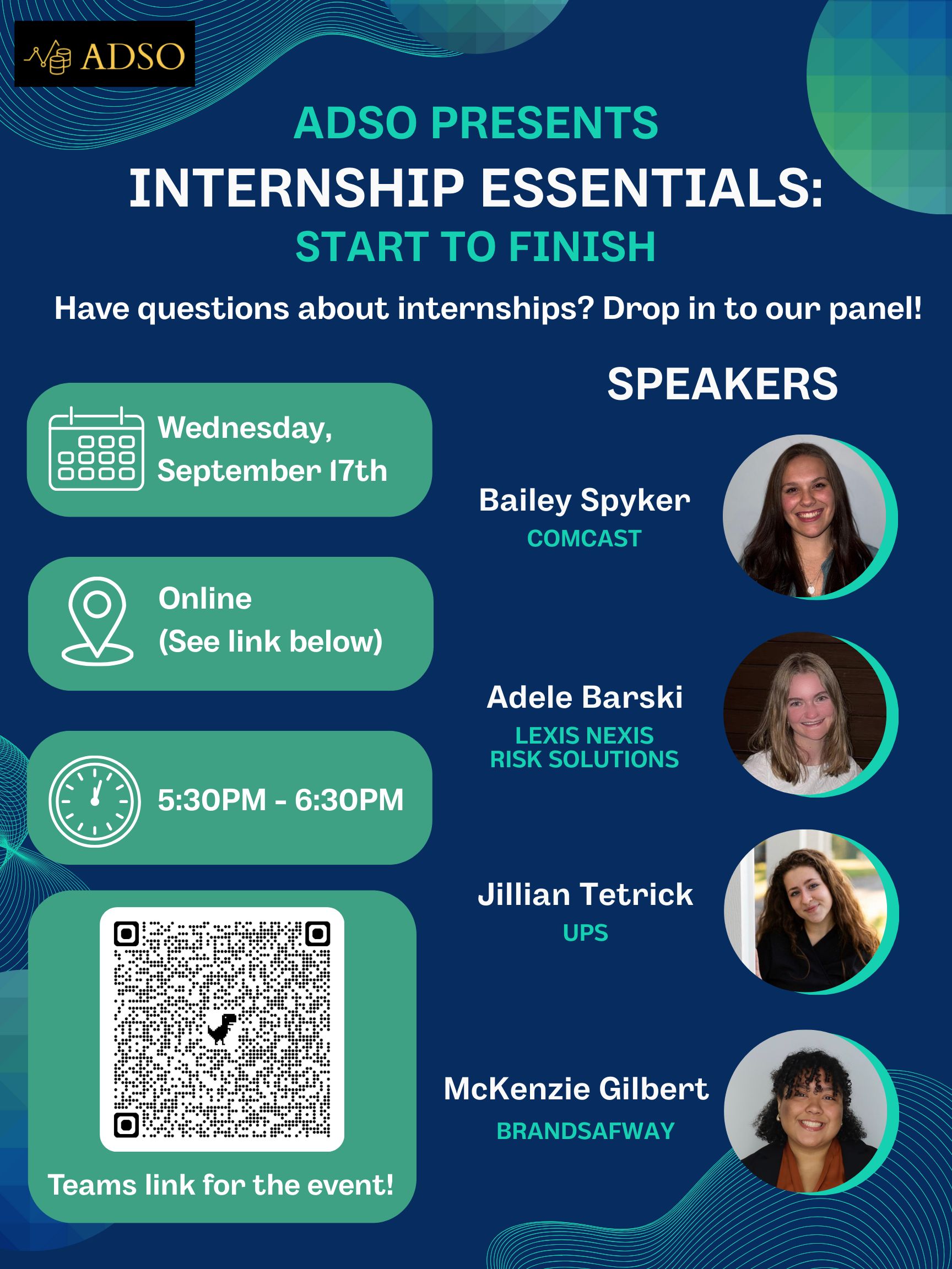 Internship Essentials Flyer