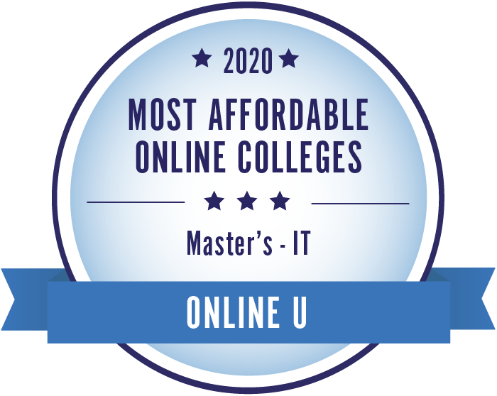 2020 most affordable online colleges Master's IT Online U badge
