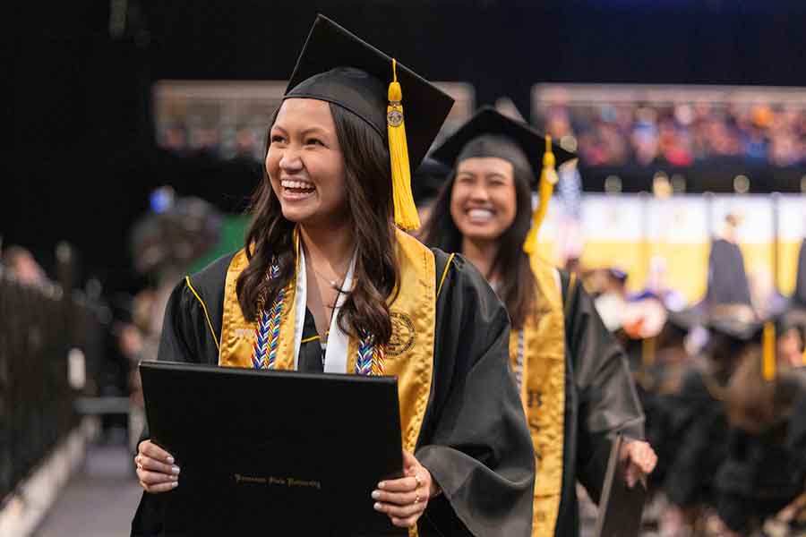 KSU Students at graduation.