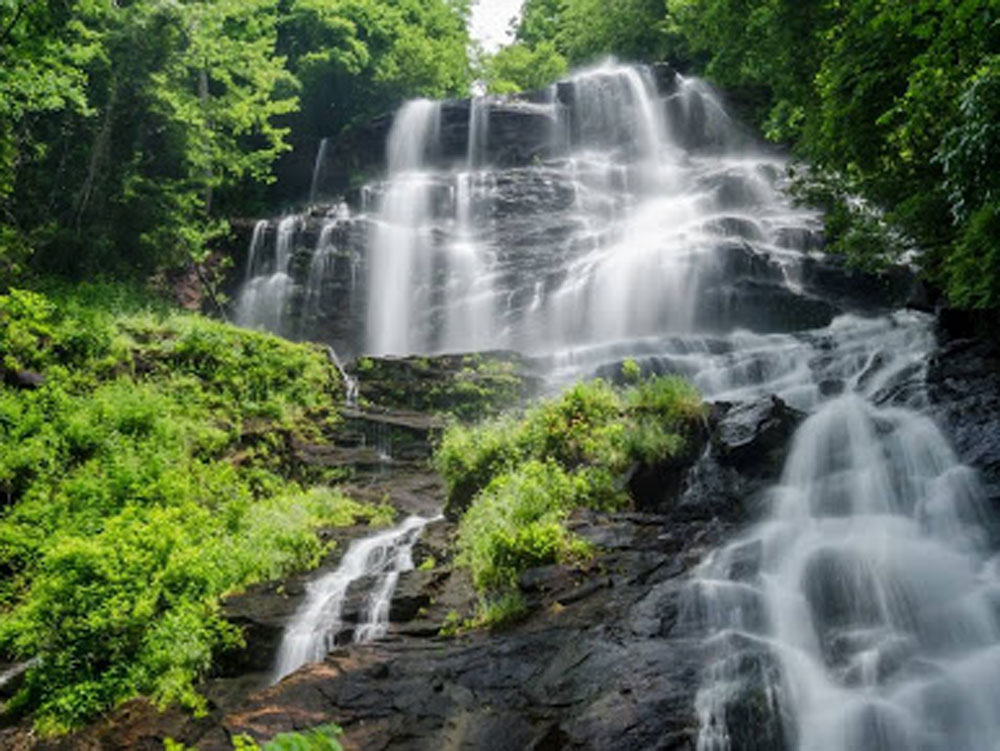 mountain waterfall in georgia