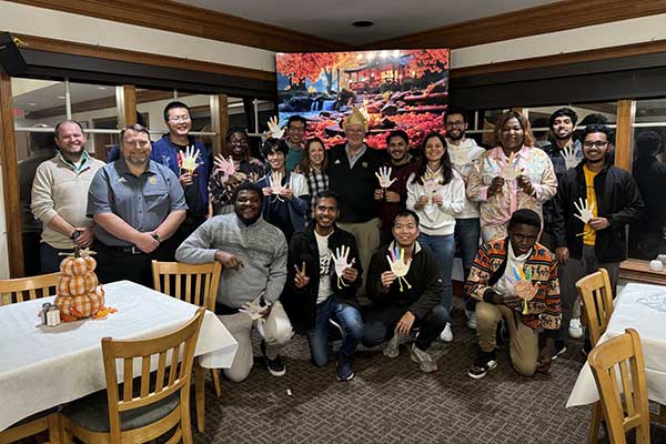 A group of International students got their first taste of Thanksgiving.