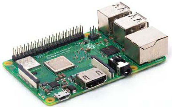 photo of raspberry pi component